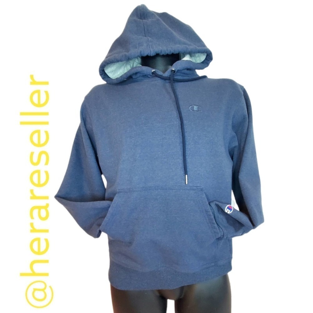 Champion Small Navy Blue Unisex Pullover Hoodie